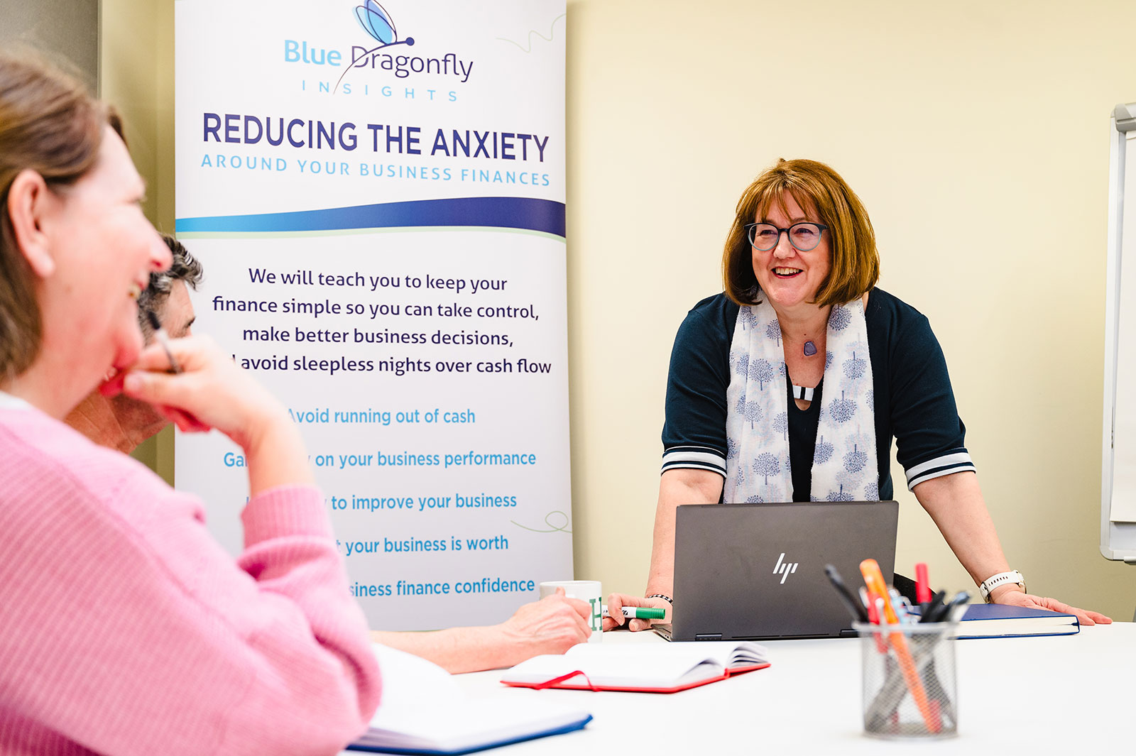Angela presenting a workshop