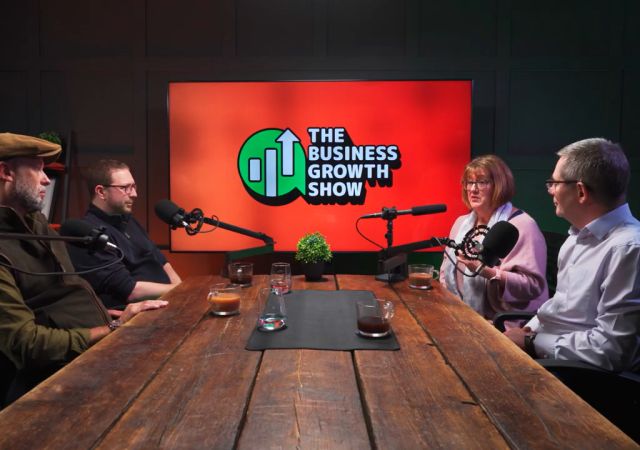 pocast thumbnail of the team in the studio