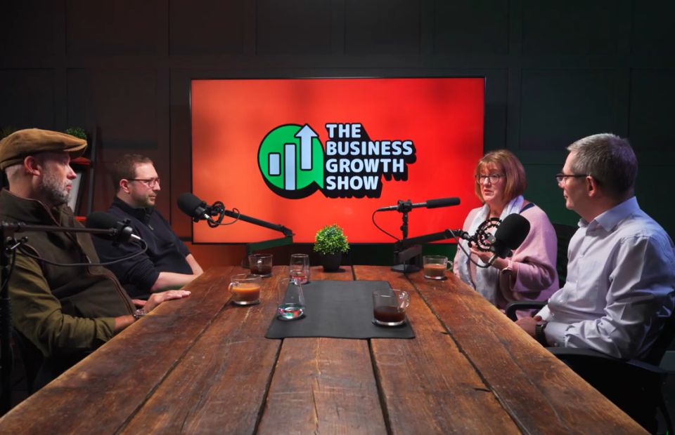 pocast thumbnail of the team in the studio