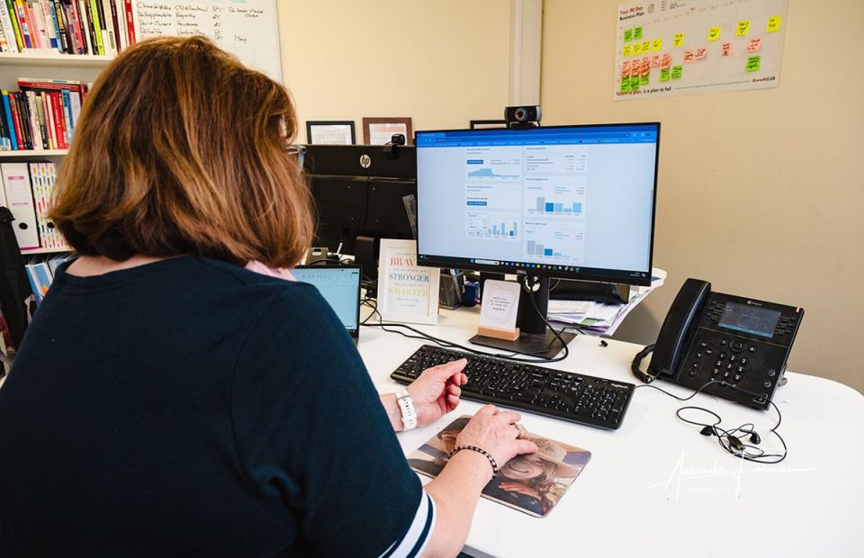Angela works on Xero